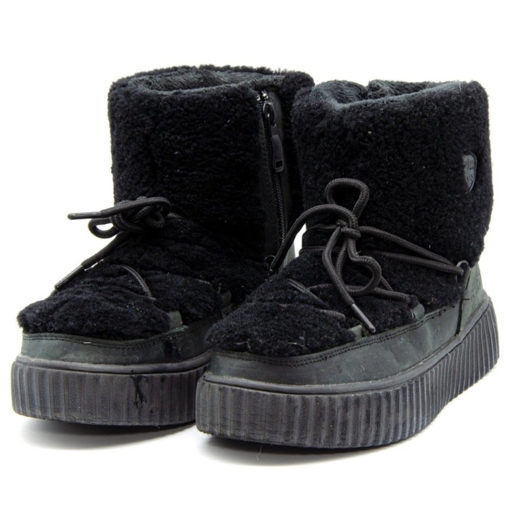Pajar Ceria Sneaker Lace Up Womens 8-8.5  Insulated Snow Boots Black EUR 39 EUC